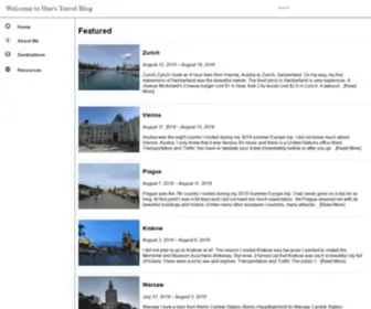Huostravelblog.com(Huo's Travel Blog) Screenshot