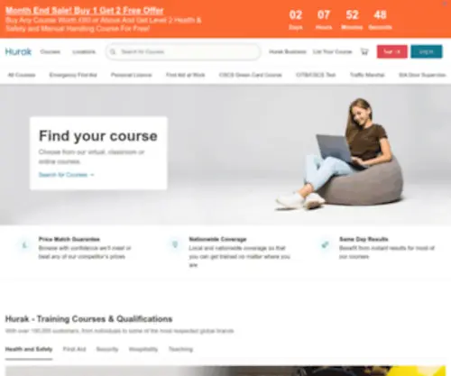 Hurak.com(Training Courses and Qualifications on) Screenshot