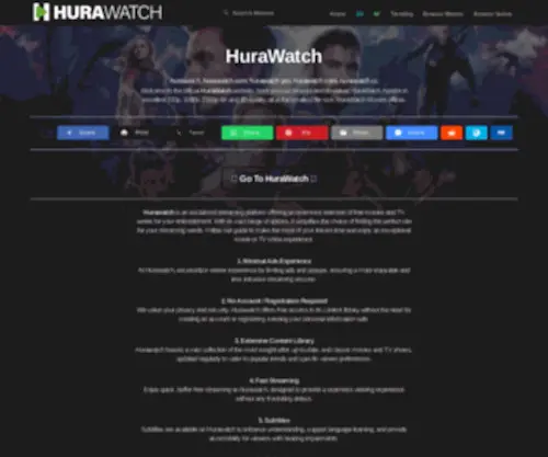 Hurawatch-Official.com(Hurawatch) Screenshot