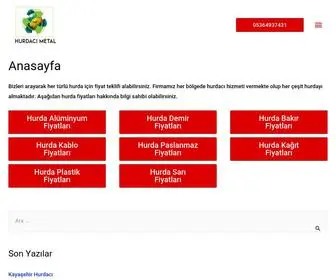 Hurdacimetal.com(MetalHurda Fiyatlar) Screenshot