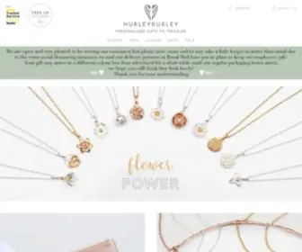 Hurleyburley.com(Personalised Jewellery Gifts To Treasure) Screenshot