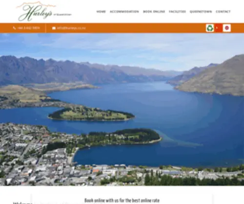 Hurleys.co.nz(Hurley's of Queenstown Motel) Screenshot