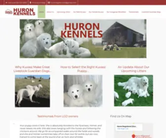 Huronkennels.com(Huron Kennels) Screenshot