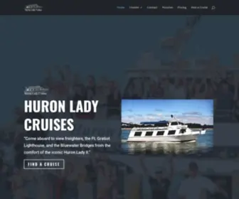 Huronlady.com(Huron Lady Cruises) Screenshot