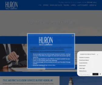 Hurontitle.com(Huron Title Company) Screenshot