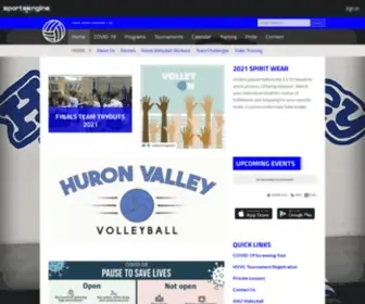 Huronvalleyvb.com(Huron Valley Volleyball Club) Screenshot