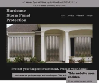 Hurricanestormprotection.com(Hurricane Storm Shutter Protection) Screenshot