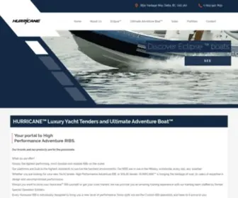 Hurricanetender.com(Portal of High performance Adventure RIBs and luxury yacht tenders) Screenshot