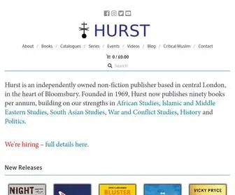 Hurstpublishers.com(Hurst Publishers) Screenshot