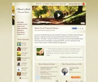 Hurstscottfuneralhomes.com(Hurst-Scott Funeral Home) Screenshot