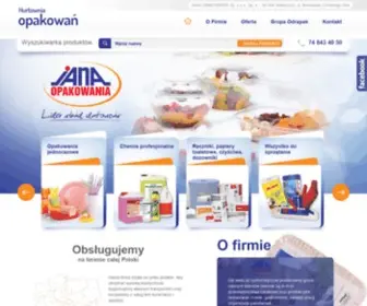 Hurtownia-Opakowan.pl(Hurtownia Opakowań z siedzibą w Wałbrzychu) Screenshot