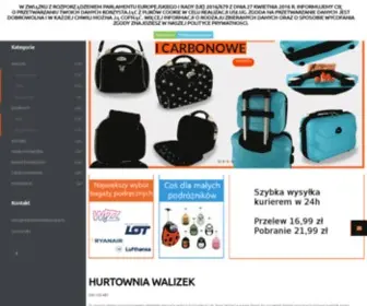 Hurtowniawalizek.pl(Walizki i torby podróżne) Screenshot