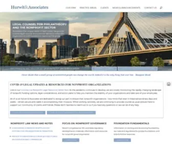 Hurwitassociates.com(Nonprofit Attorney for 501(c) Organizations) Screenshot