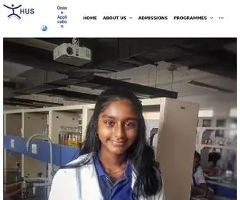 Hus.edu.in(Excellence through Endeavour) Screenshot