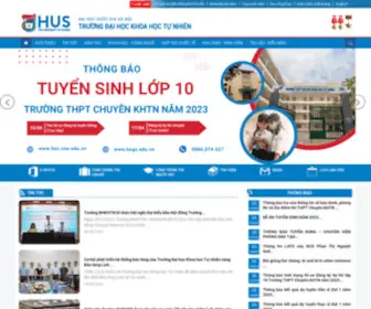 Hus.edu.vn(Hus) Screenshot