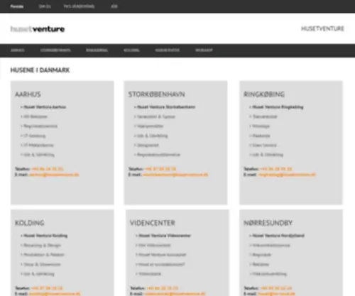 Husetventure.dk(Huset Venture) Screenshot