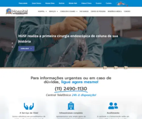 Husf.com.br(Hospital Universitário São Francisco na Providência de Deus) Screenshot