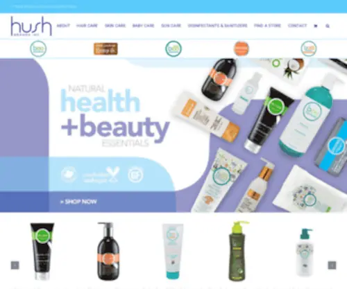 Hushbrandsinc.com(Hush cosmetics) Screenshot