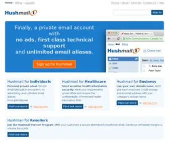 Hushmail.me(Free Email with Privacy) Screenshot