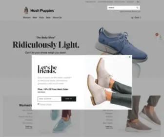 Hushpuppies.com(Casual Shoes) Screenshot
