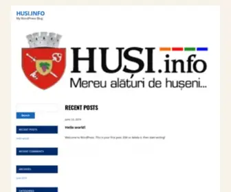 Husi.info(My WordPress Blog) Screenshot