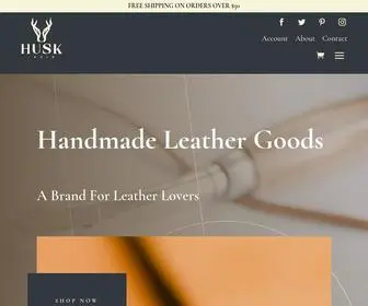 Huskleder.com(Handmade Leather Goods) Screenshot