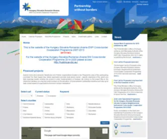 Huskroua-CBC.net(Hungary-Slovakia-Romania-Ukraine ENPI Cross-border Cooperation Programme) Screenshot