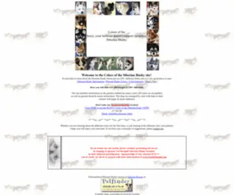 Huskycolors.com(Colors of the Siberian Husky) Screenshot