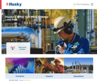 Huskyenergy.ca(Husky Energy) Screenshot