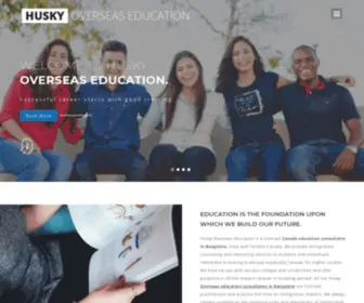 Huskyoverseaseducation.com(Husky Overseas Education (Home)) Screenshot