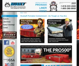 Huskyportable.com(Husky Portable Containment) Screenshot