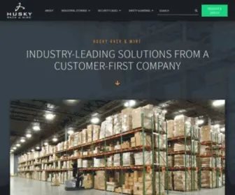 Huskyrackandwire.com(Quick-Ship Material Handling Solutions) Screenshot