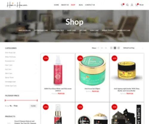 Husneheaven.com(Buy Beauty & Cosmetic Product Online) Screenshot