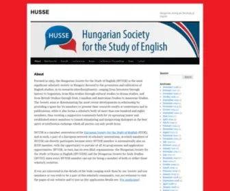 Husse-Esse.hu(Hungarian Society for the Study of English) Screenshot