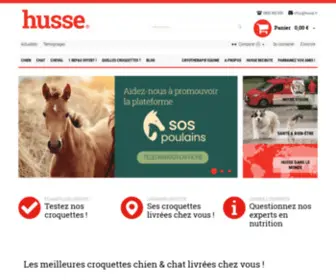 Husse.fr(Croquettes et soins pour chien et chat) Screenshot