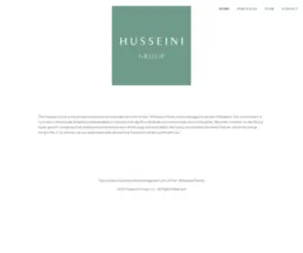 Husseini.com(Husseini Group invests in companies who are poised to create transformative change) Screenshot