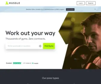 Hussle.com(Gym Passes & Gym Membership) Screenshot