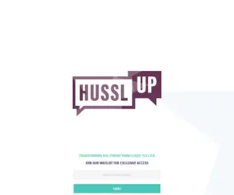 Husslup.com(Transforming Hollywood From Clique To Click) Screenshot