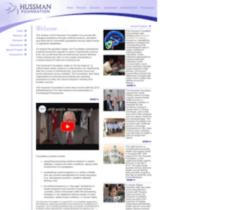 Hussmanfitness.org(The John P. Hussman Foundation) Screenshot