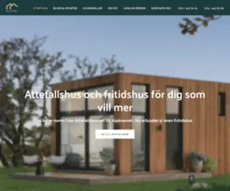 Husteamet.se(Fritidshus och attefallshus för dig som vill mer) Screenshot
