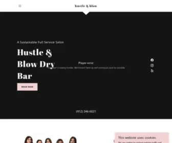 Hustleandblowdrybar.com(Full Bloom Salon and Dry Bar) Screenshot