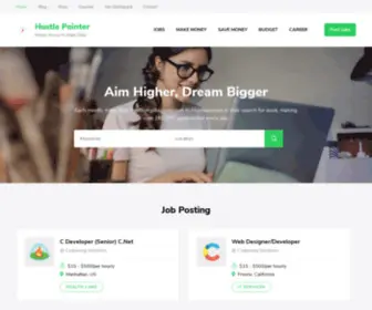 Hustlepointer.com(Hustle Pointer) Screenshot
