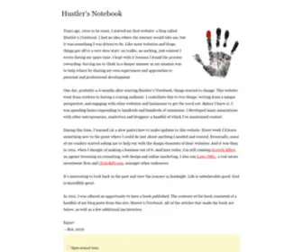 Hustlersnotebook.com(Hustler’s Notebook) Screenshot