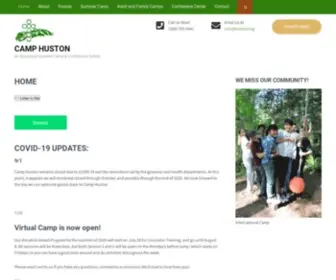 Huston.org(About Camp Huston) Screenshot
