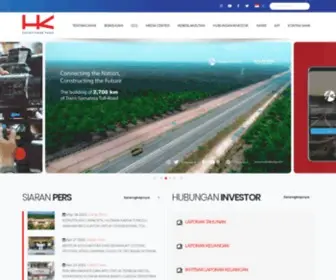 Hutamakarya.com(PT Hutama Karya (Persero)) Screenshot