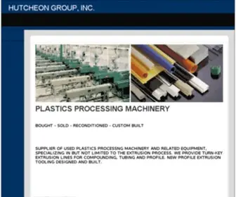 Hutcheon.com(Used PLastics Processing Machinery) Screenshot