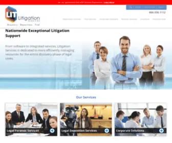 Hutchings.com(Litigation Services) Screenshot