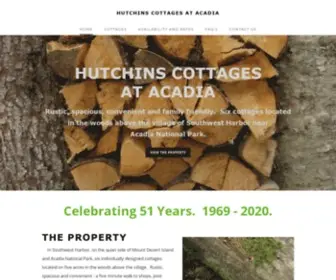 Hutchinscottagesatacadia.com(HUTCHINS COTTAGES AT ACADIA) Screenshot
