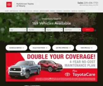 Hutchinsontoyotaofalbany.com(Meeting expectations) Screenshot