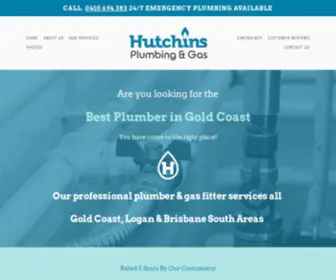 Hutchinsplumbingandgas.com.au(Best Plumber Gold Coast) Screenshot